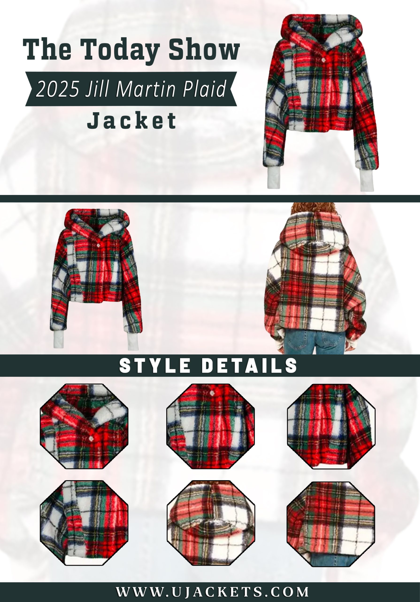 The Today Show 2025 Jill Martin Plaid Jacket | Ujackets