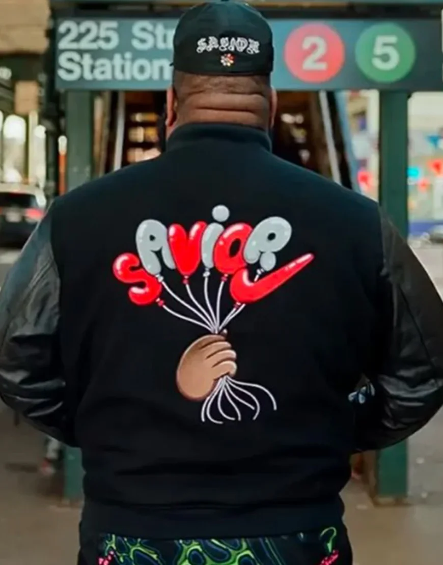 Jae Tips Savior Destroyer Black Varsity Jacket