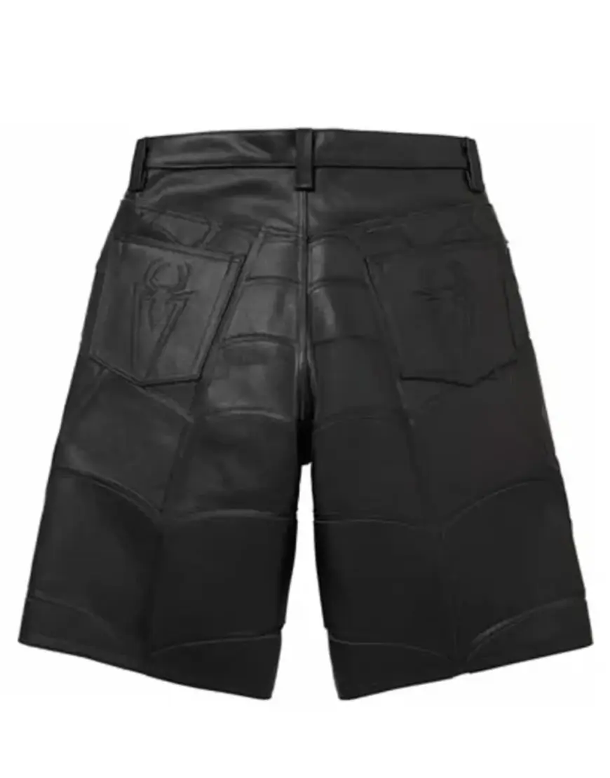 Spider-Man Leather Black Short