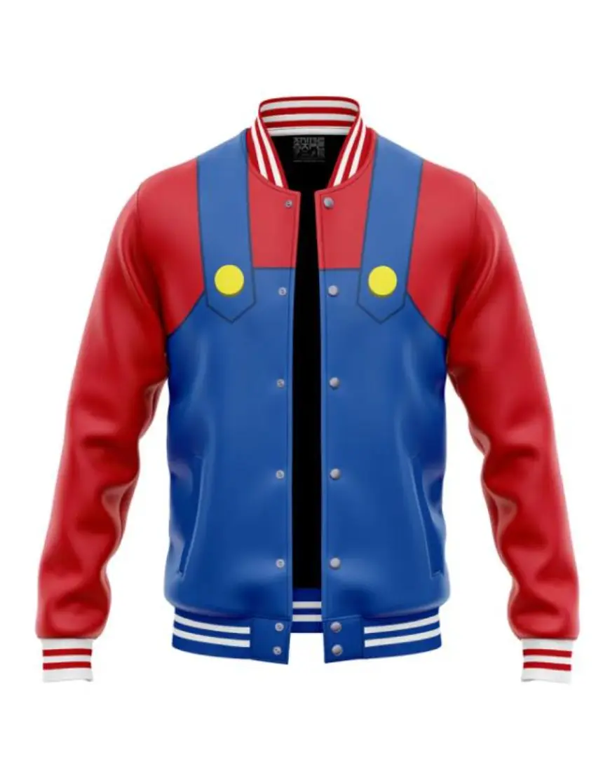 Mario Super Mario Bros Varsity Jacket