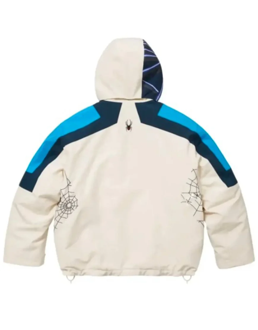 Spider Technical White Hooded Jacket