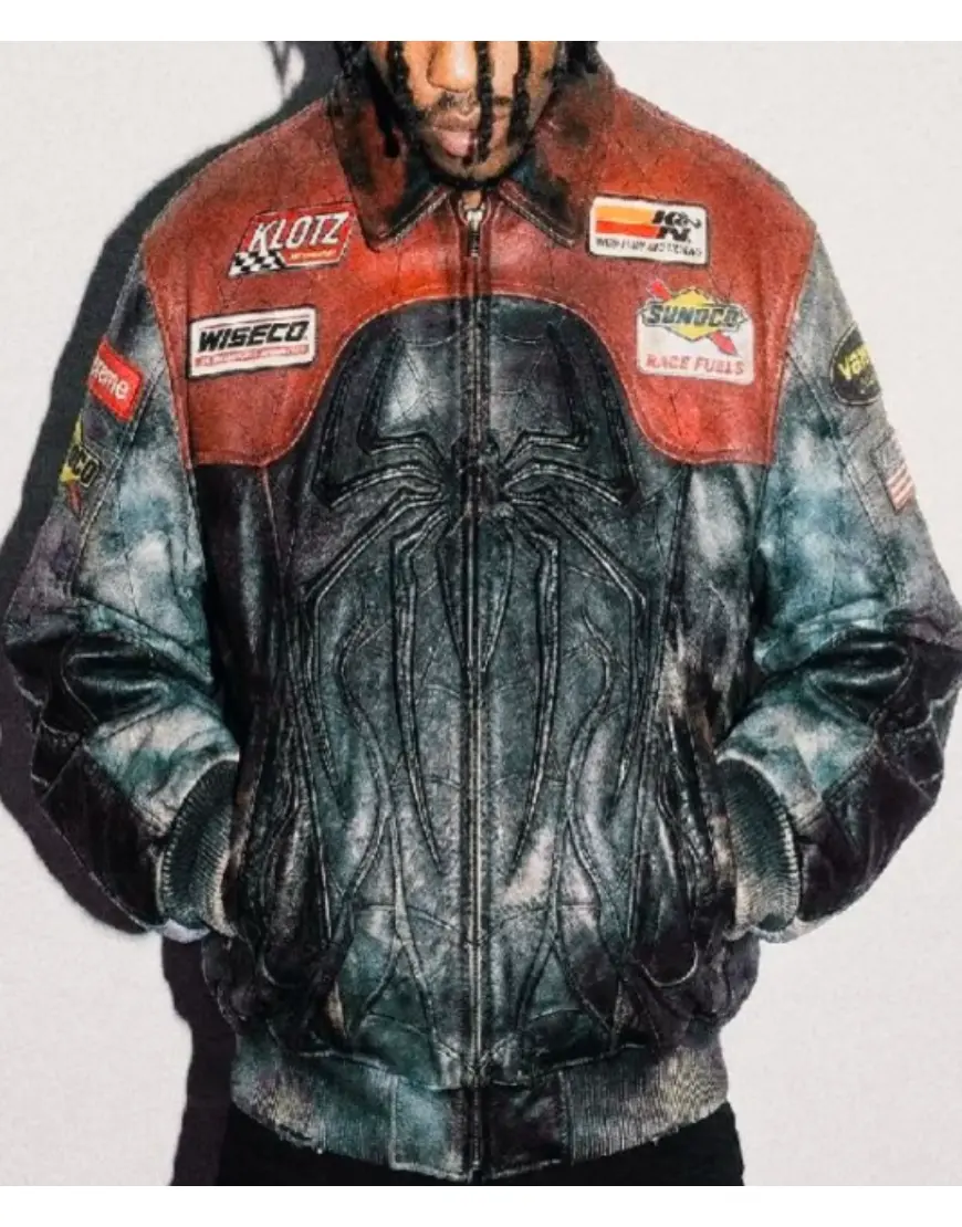 Vintage Spider-Man Leather Jacket