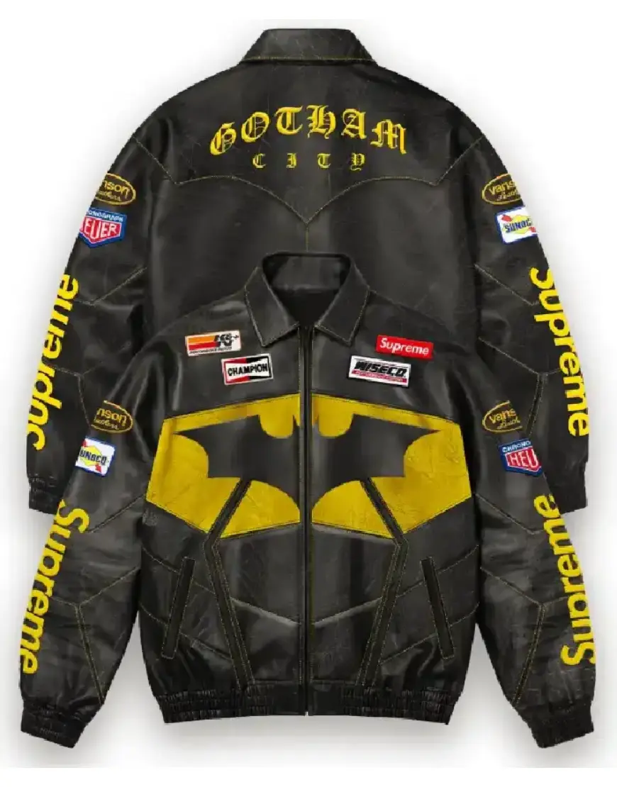 Supreme The Batman Leather Jacket