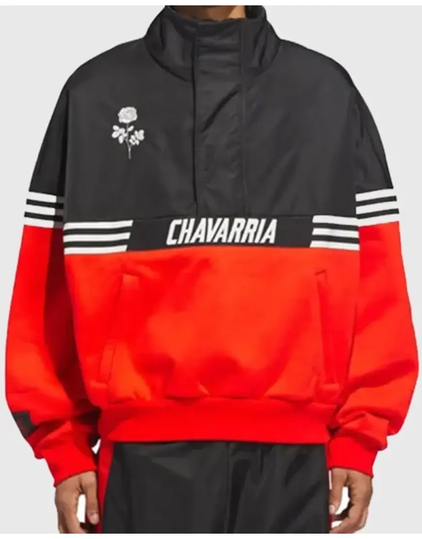 Willy Chavarria Half-Zip Pullover Jacket